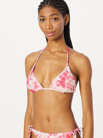 Hunkemöller Triangle Bikini top in Pink: front