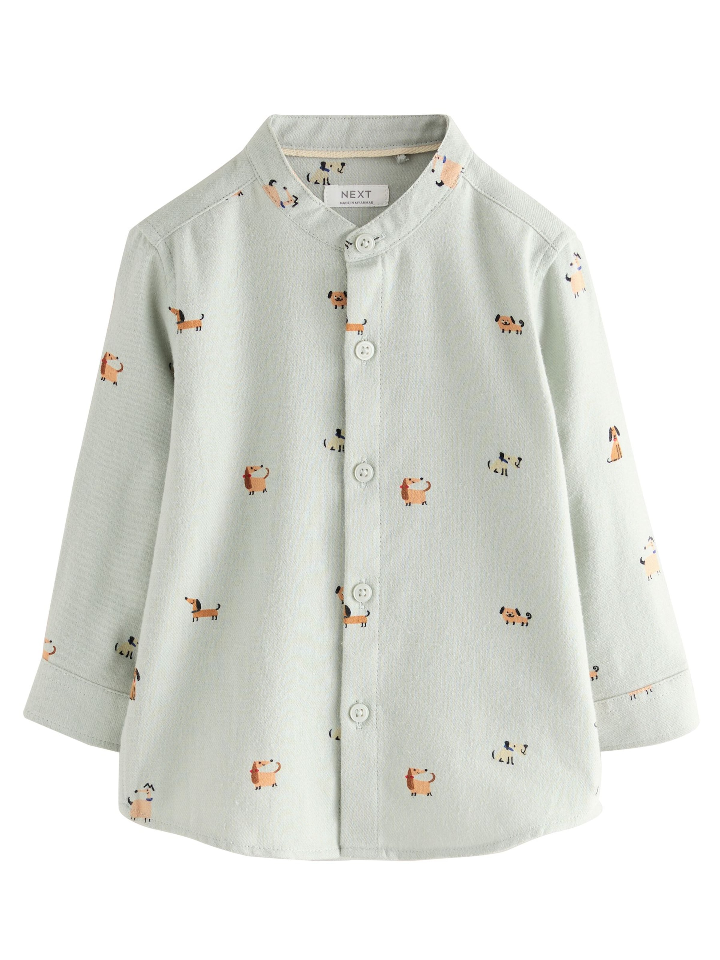 Next Regular fit Πουκάμισο σε πράσινο: μπροστά