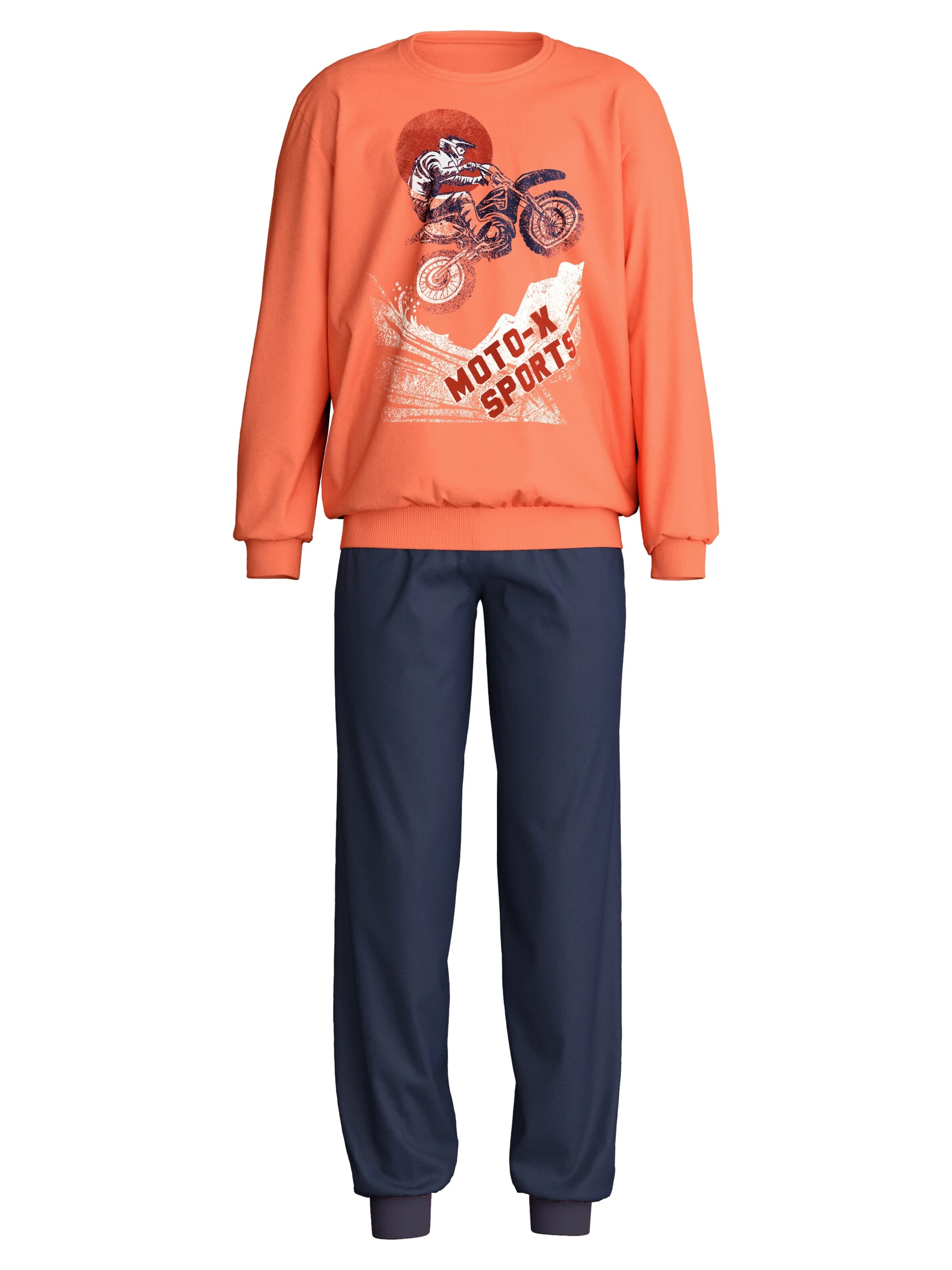 CALIDA Pajamas 'Kids Sports' in Orange: front