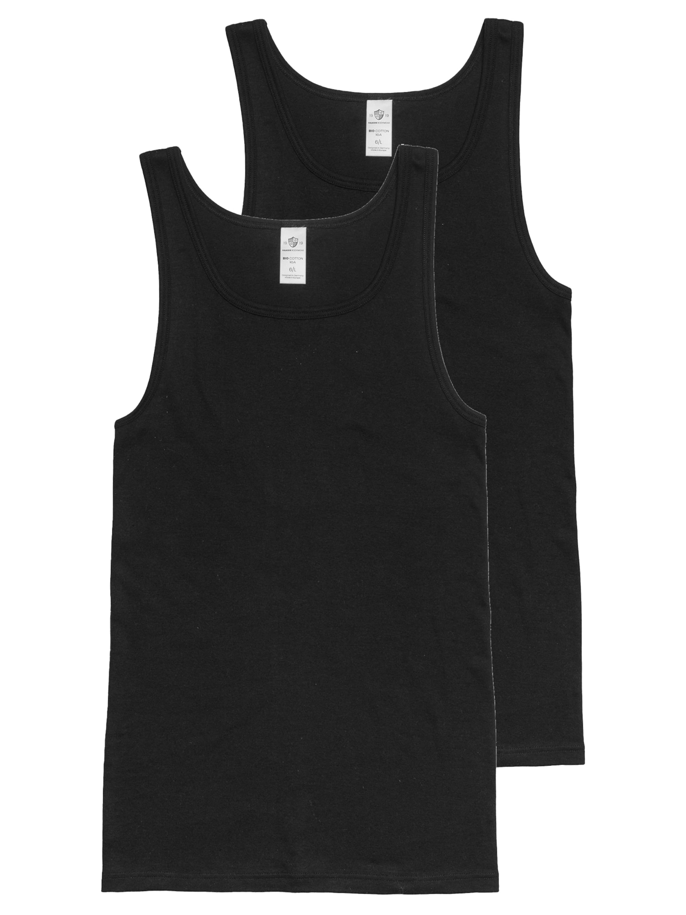 Haasis Bodywear Undershirt in Black: front
