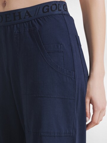 DEHA Wide Leg Sporthose in Blau