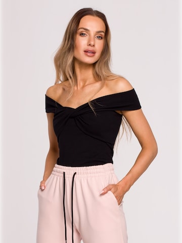 made of emotion - Blusa en negro: frente
