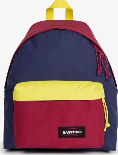 EASTPAK Nahrbtnik 'PADDED' | mornarska / rumena / češnjevo rdeča barva, Prikaz izdelka
