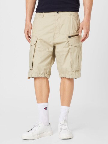 G-STAR Regular Cargobroek in Beige: voorkant