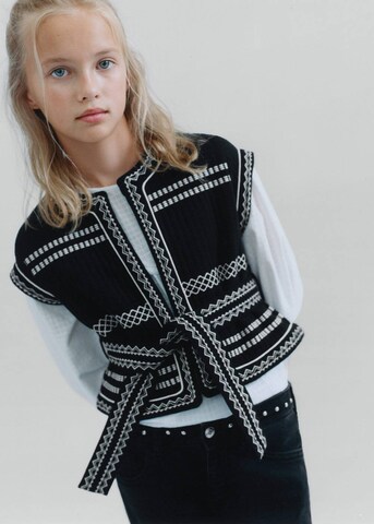 MANGO KIDS Weste 'Jasmine' in Schwarz: Vorderseite