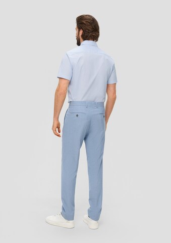 s.Oliver BLACK LABEL - Regular Fit Camisa em azul: atrás