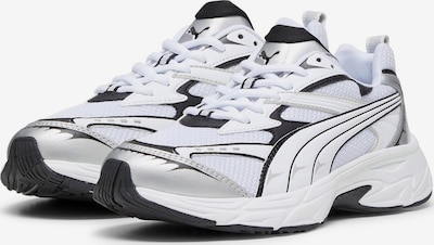 Sneaker bassa PUMA di colore grigio argento / nero / offwhite, Visualizzazione prodotti