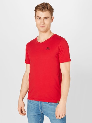 GREENBOMB Shirt in Rood: voorkant