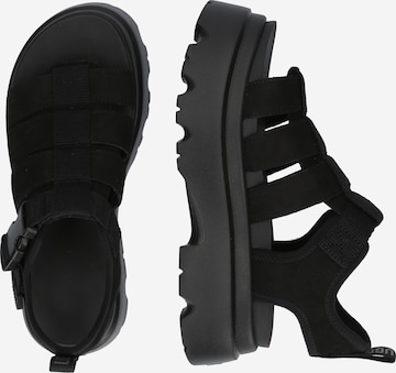 UGG Sandalen met riem 'Cora' in Zwart