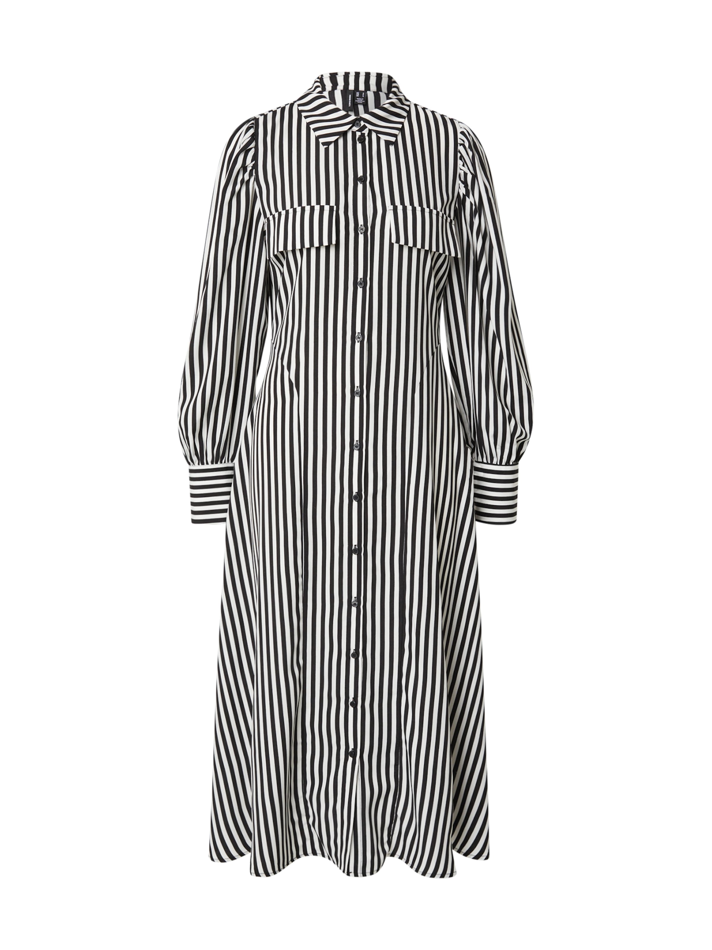 VERO MODAKošulja haljina &#x27;VMCARAE&#x27; - crna boja: prednji dio