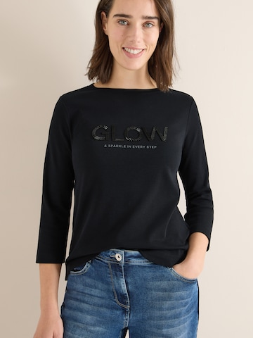 T-shirt CECIL en noir : devant