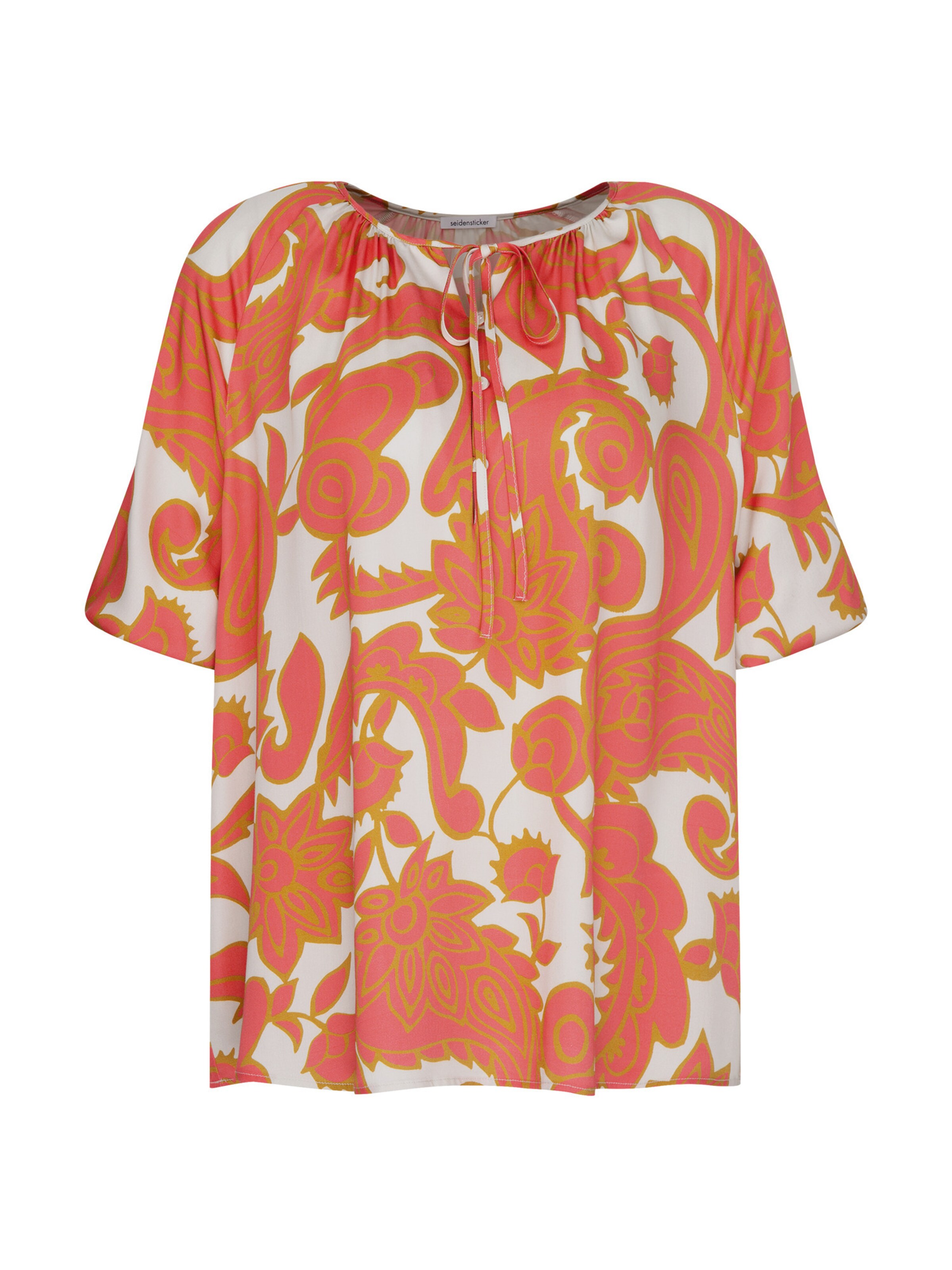 SEIDENSTICKER Blouse ' Schwarze Rose ' in Roze: voorkant