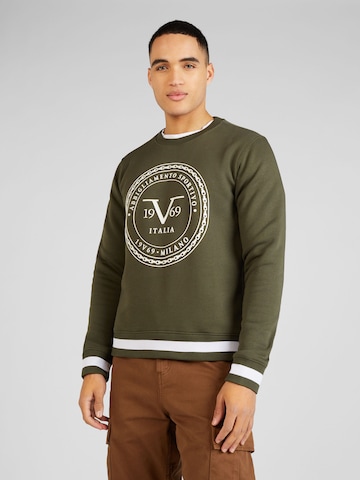 19V69 ITALIA Sweatshirt 'BEN' in Grün: predná strana