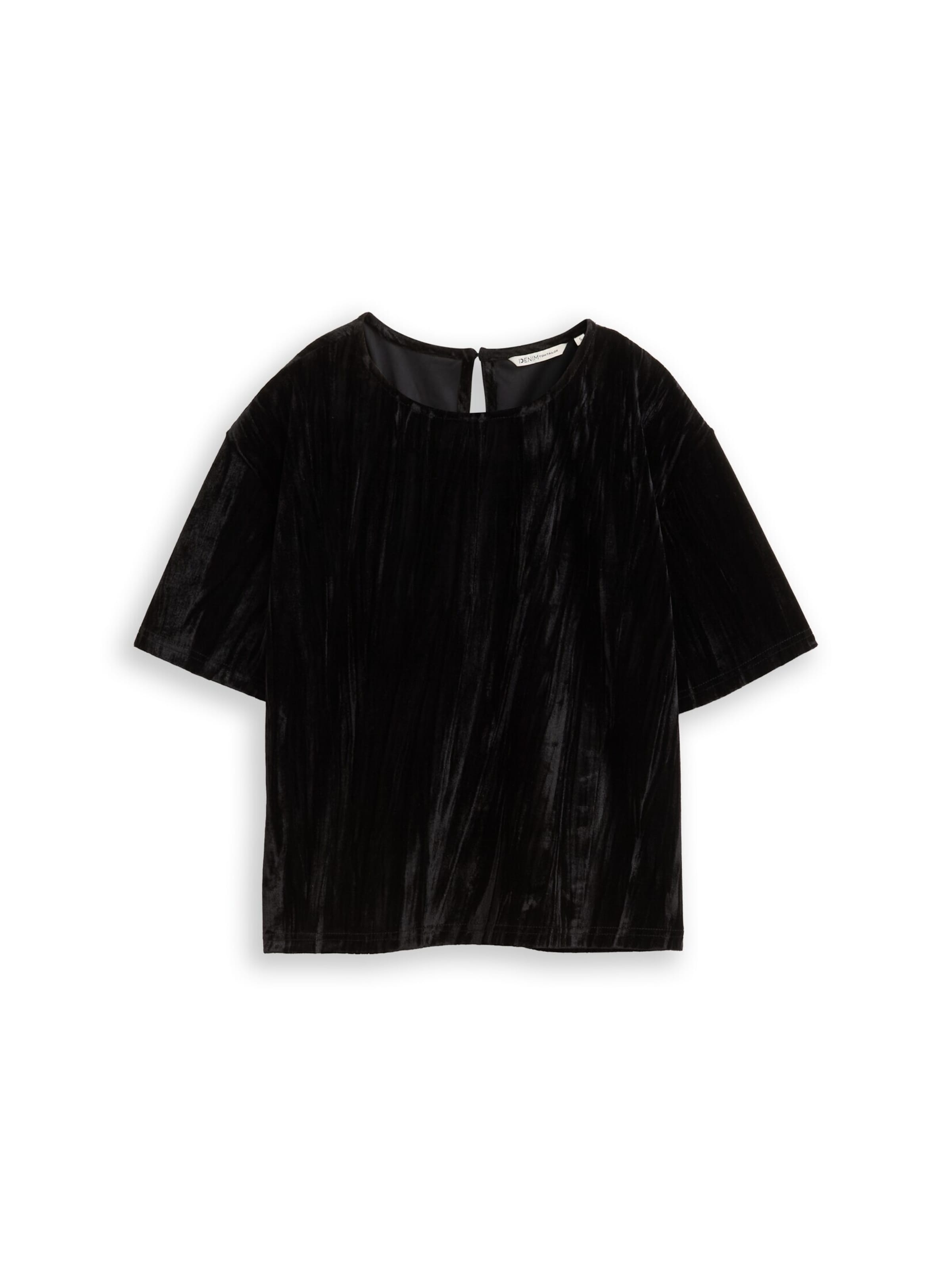 TOM TAILOR DENIM Shirt in Black: front