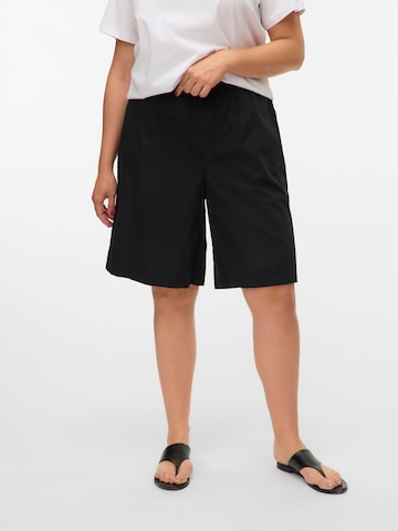 Vero Moda Curve Loosefit Bukser 'VMCJarlotte' i sort: forside