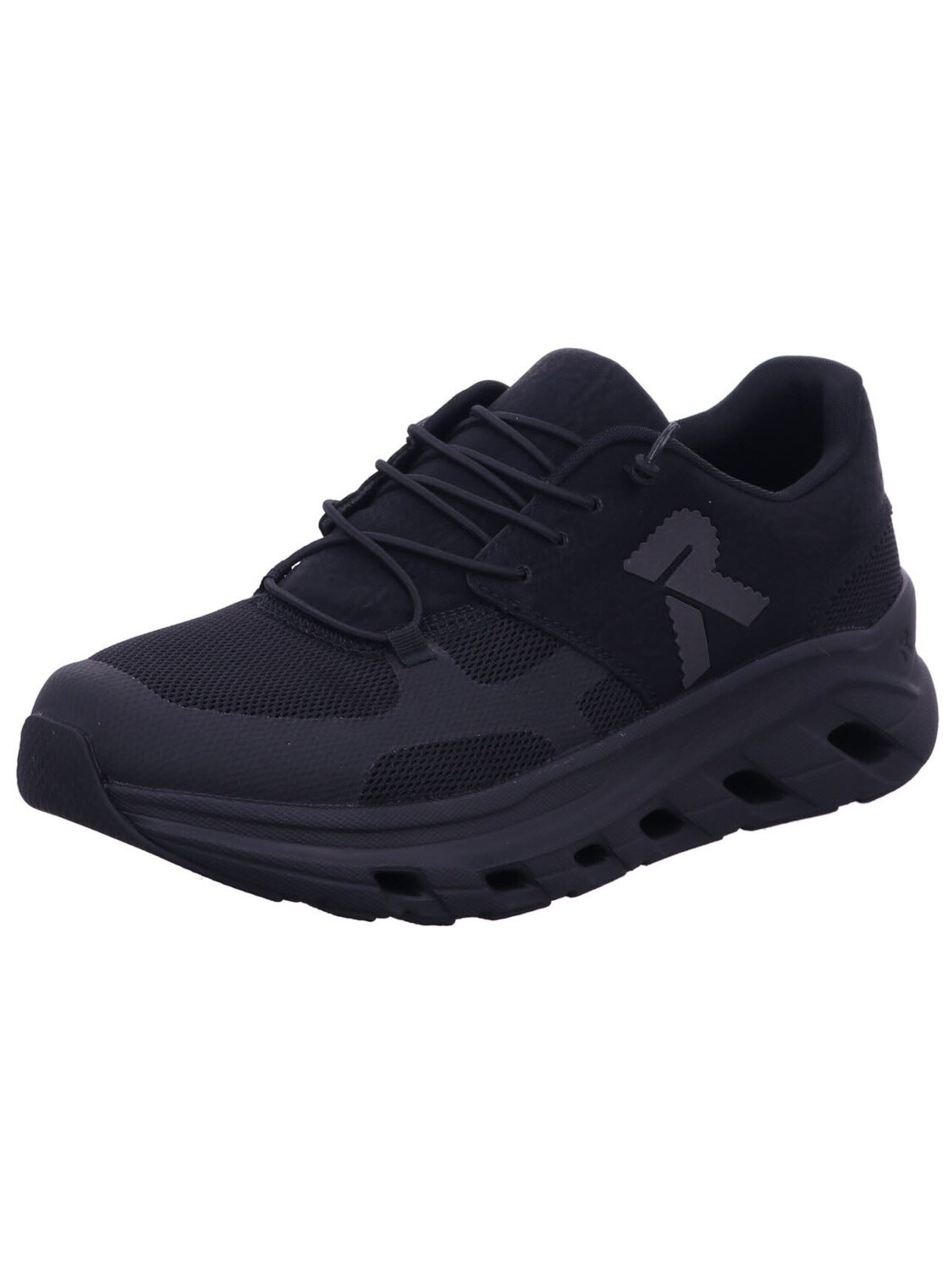 Rieker Slip-Ons 'Slipper Herren U3500 01 Kunststoff (Synthetik) in schwarz' in Black: front