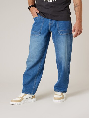 Regular Pantalon 'OZEA' Deeluxe en bleu : devant