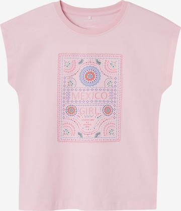 NAME IT T-shirt 'JULIKS' i rosa: framsida