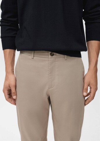 MANGO MAN Slimfit Hose 'Dublino' in Beige