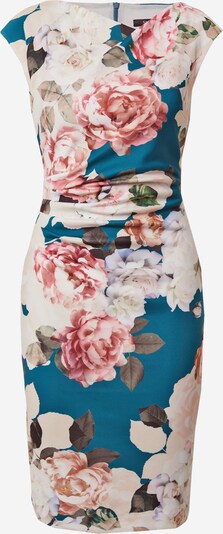 SWING Εφαρμοστό φόρεμα σε πετρόλ / ανάμεικτα χρώματα, Άποψη προϊόντος