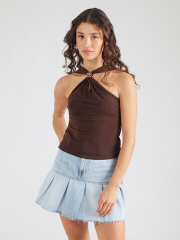 ABOUT YOU - Top 'Corinna' en marrón: frente