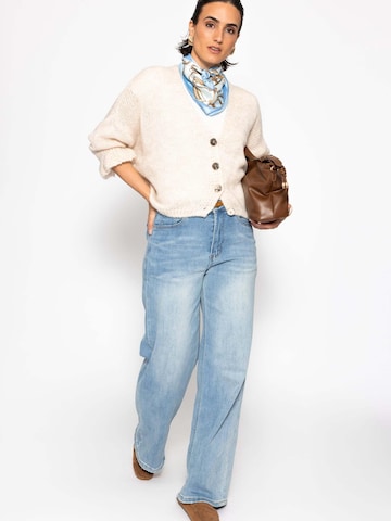 SASSYCLASSY Oversized Cardigan in Beige
