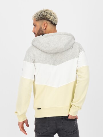 Alife and Kickin Zip-Up Hoodie 'Simon' in Beige