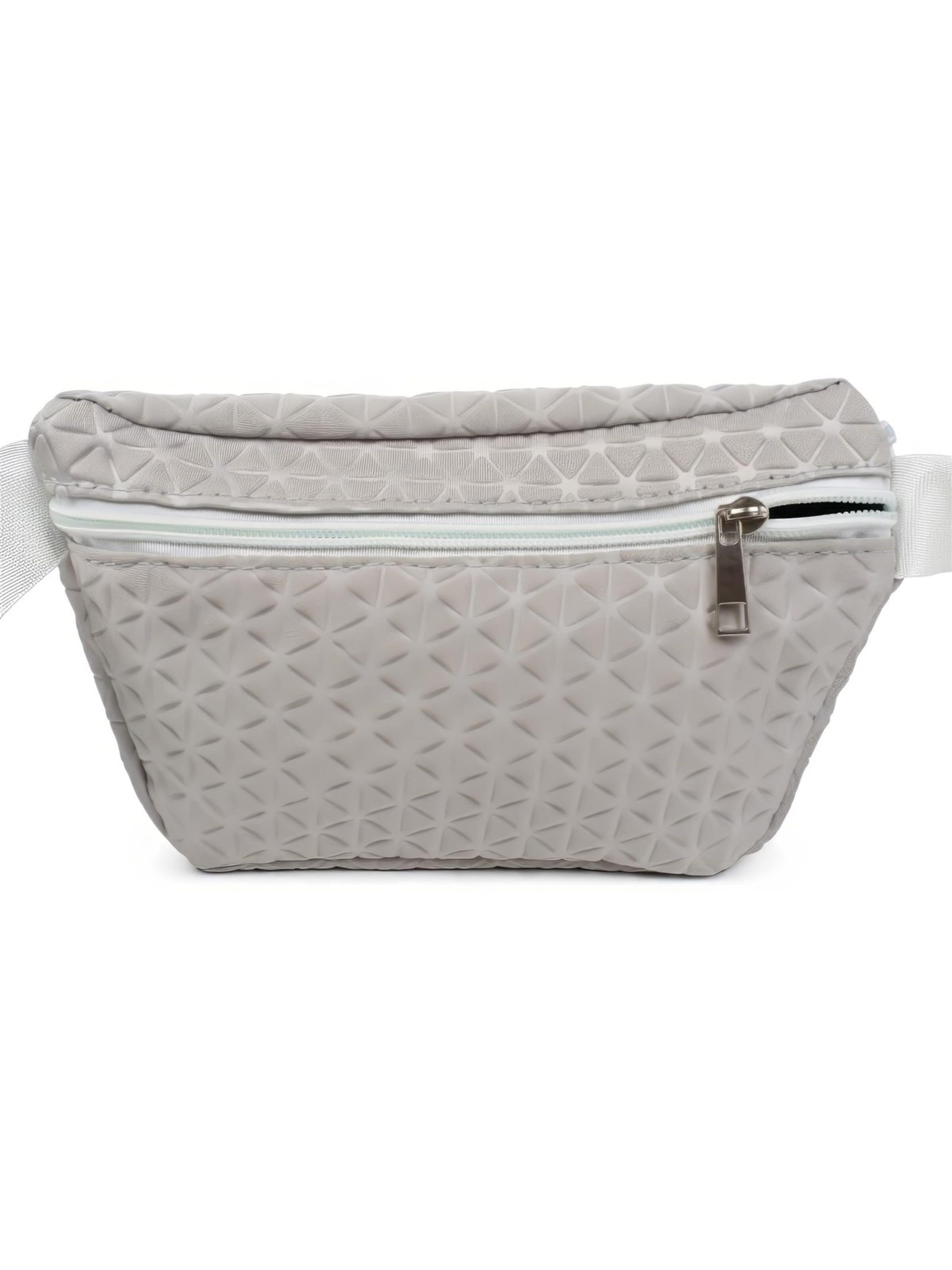 styleBREAKER Gürteltasche 'Bauchtasche geometrische Prägung, Gürteltasche'‌‌‌‌‌‌‌‌‌ in Grau