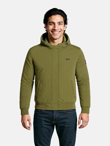 FORSBERG Funktionsjacke 'Winterjacke mit gefütterter Kapuze' in Grün