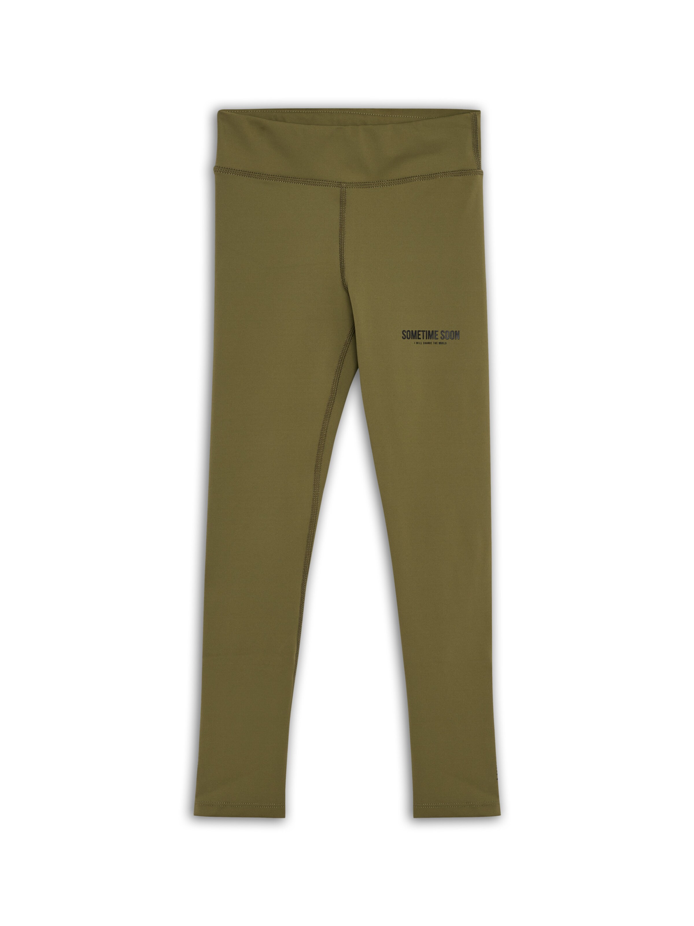 SOMETIME SOON Slimfit Sportsbukser i grøn: forside