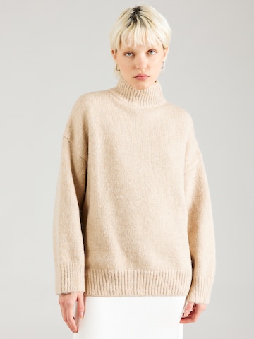 Nasty Gal Sweater in Beige: front