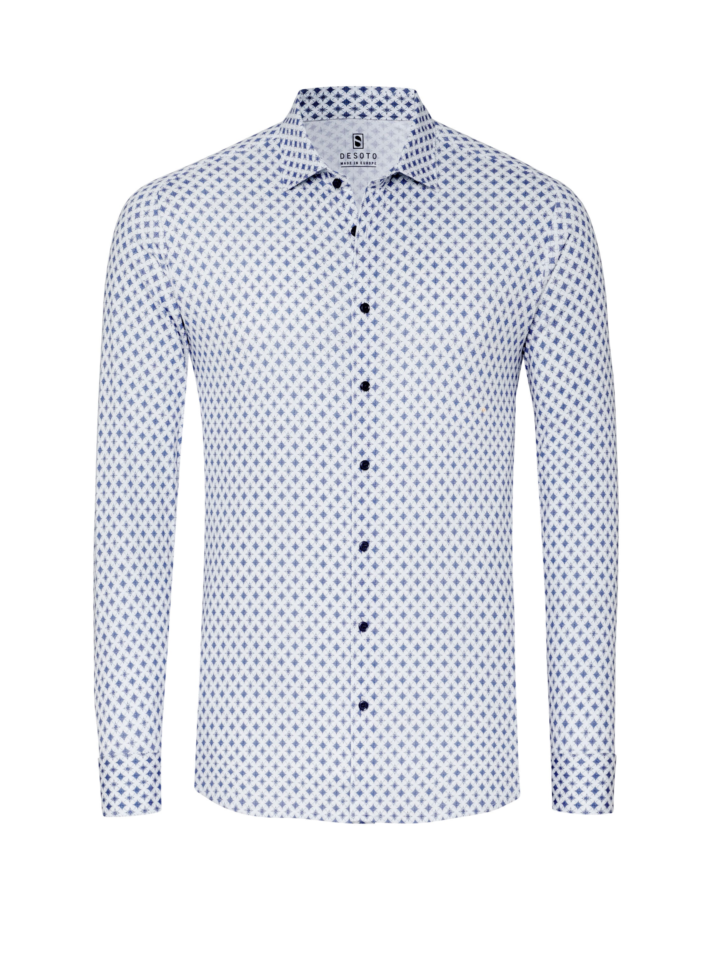 DESOTO Slim Fit Hemd in Blau: Vorderseite
