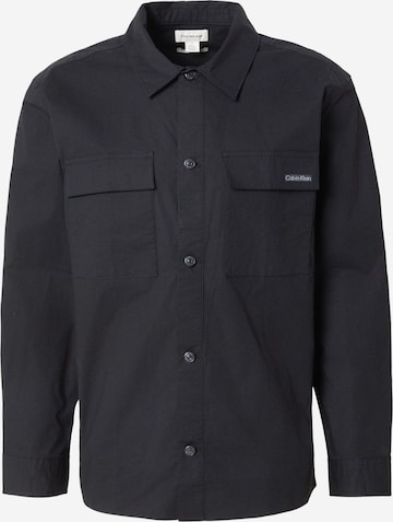 Calvin Klein JeansPrijelazna jakna - crna boja: prednji dio