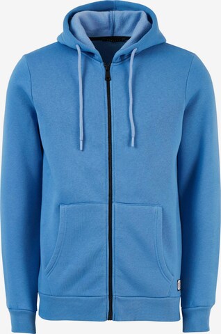 Buratti Zip-Up Hoodie in Blue: front