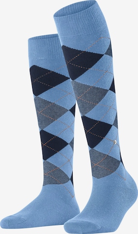 BURLINGTON Over the Knee Socks 'Queen' in Blue: front
