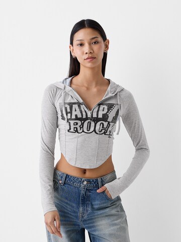 Bershka T-shirt i grå: framsida