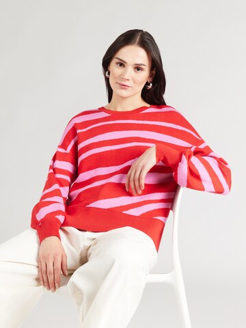 ONLY Pulóver 'ONLLEONA' - piros: elől