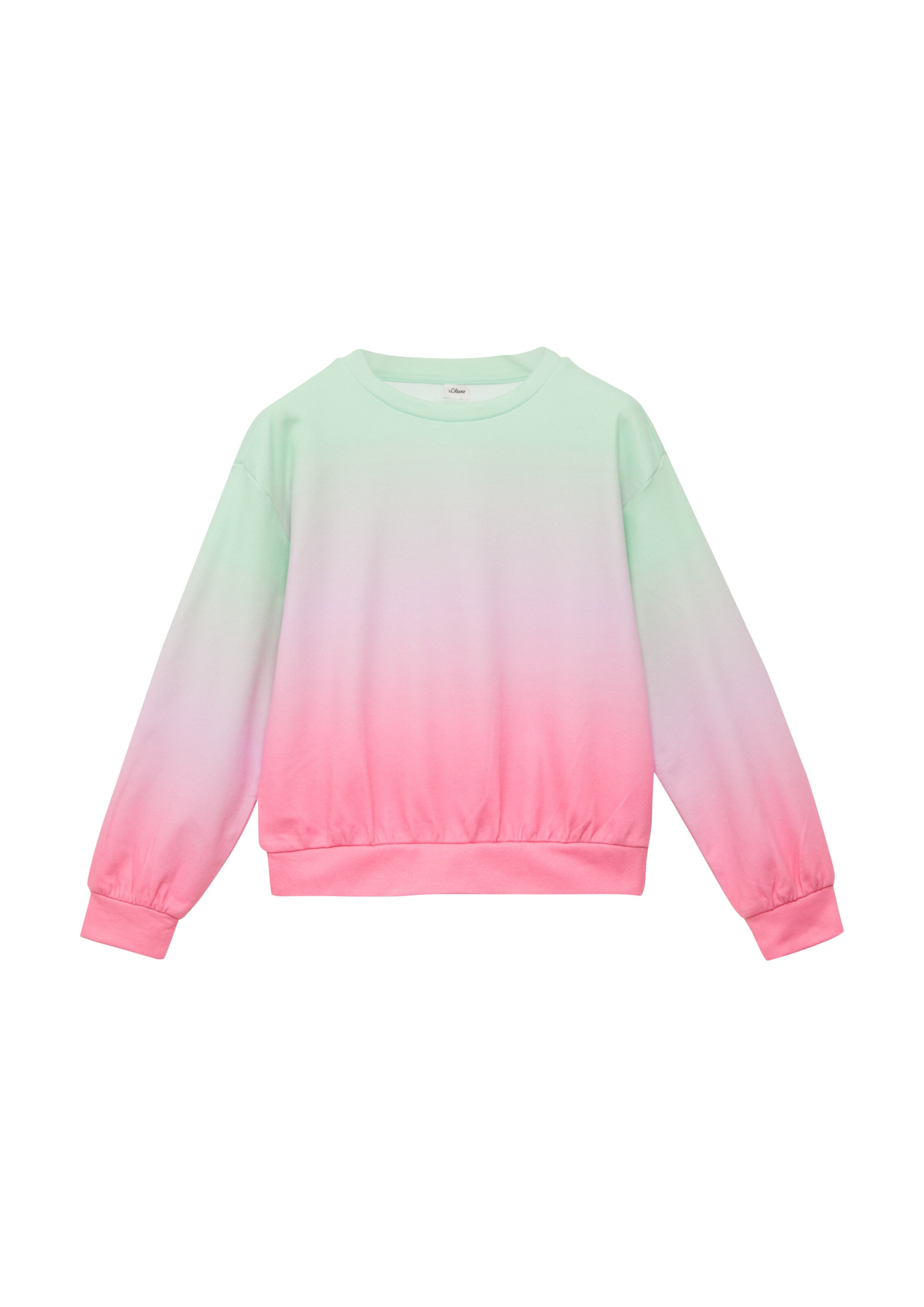 s.Oliver Sweatshirt in Grün: Vorderseite