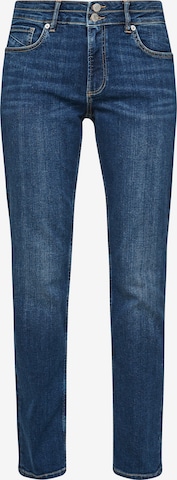 QS Regular Jeans in Blauw: voorkant