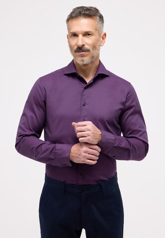 ETERNA Slim fit Business Shirt in Purple: front