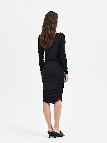 SELECTED FEMME Jurk 'Mace' in Zwart