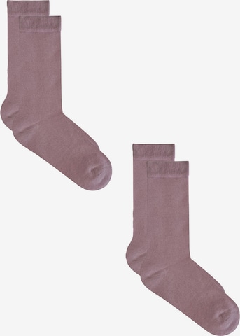 Albero Natur Socken in Lila: Vorderseite