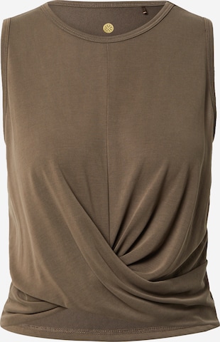 Athlecia Sports Top 'Diamy' in Brown: front