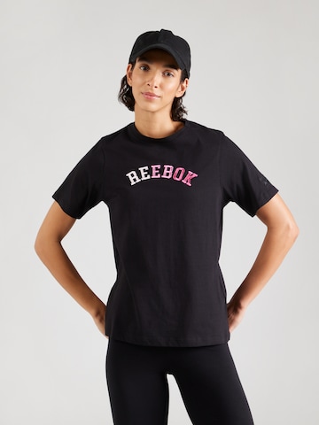 Reebok Shirt 'LILIAN' in Zwart: voorkant