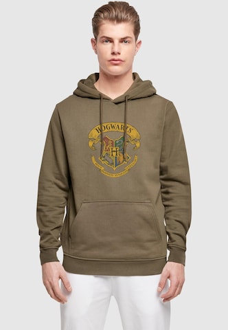ABSOLUTE CULT Sweatshirt 'Harry Potter - Hogwarts' in Green: front