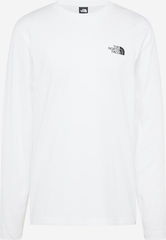 T-Shirt THE NORTH FACE en blanc : devant