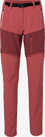 VAUDE Regular Outdoorbroek 'Elope' in Rood: voorkant