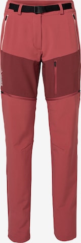 VAUDE Outdoor trousers 'Elope' in Red: front