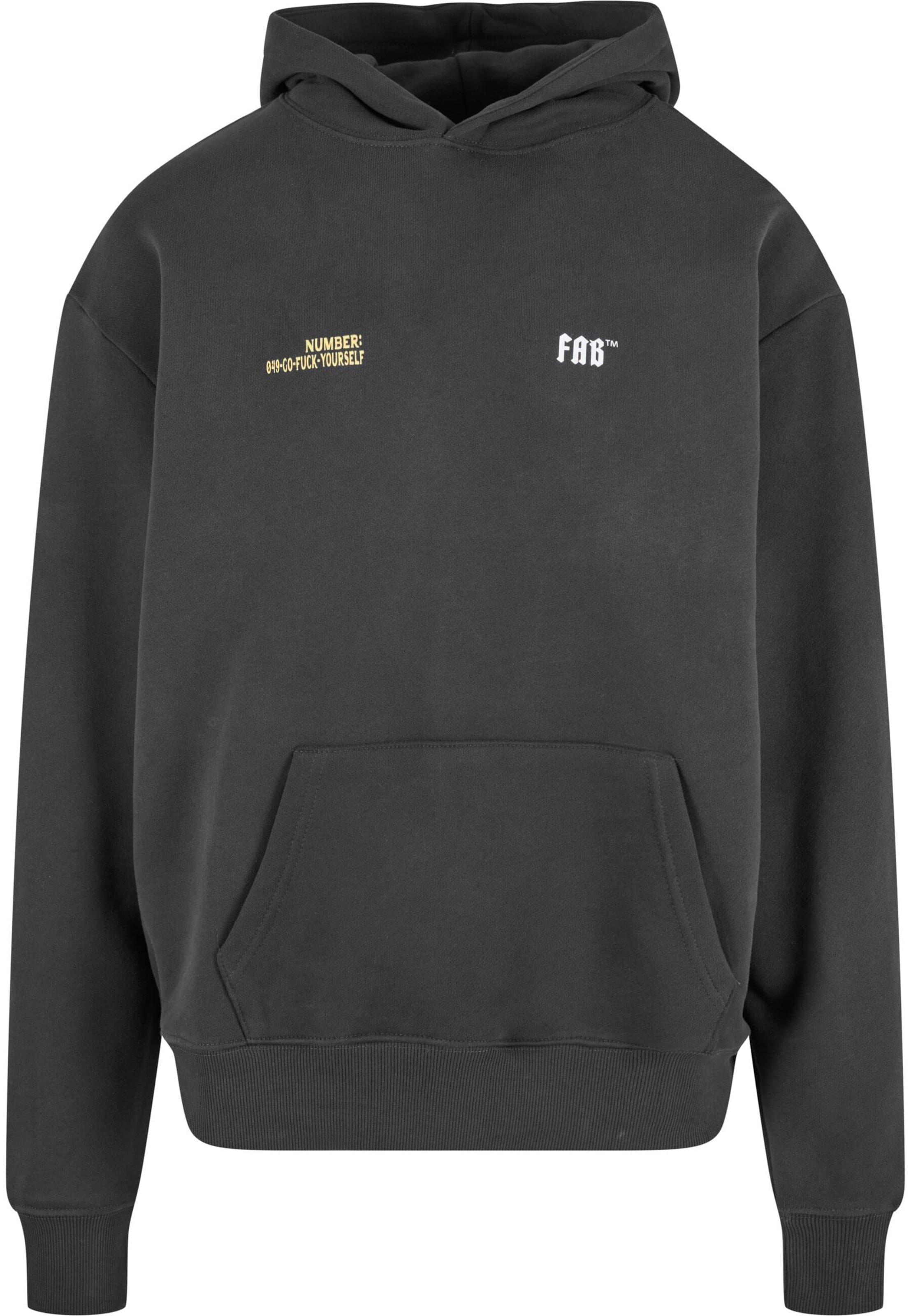 Fast & Bright Mikina 'Now Hiring' - Sivá: predná strana