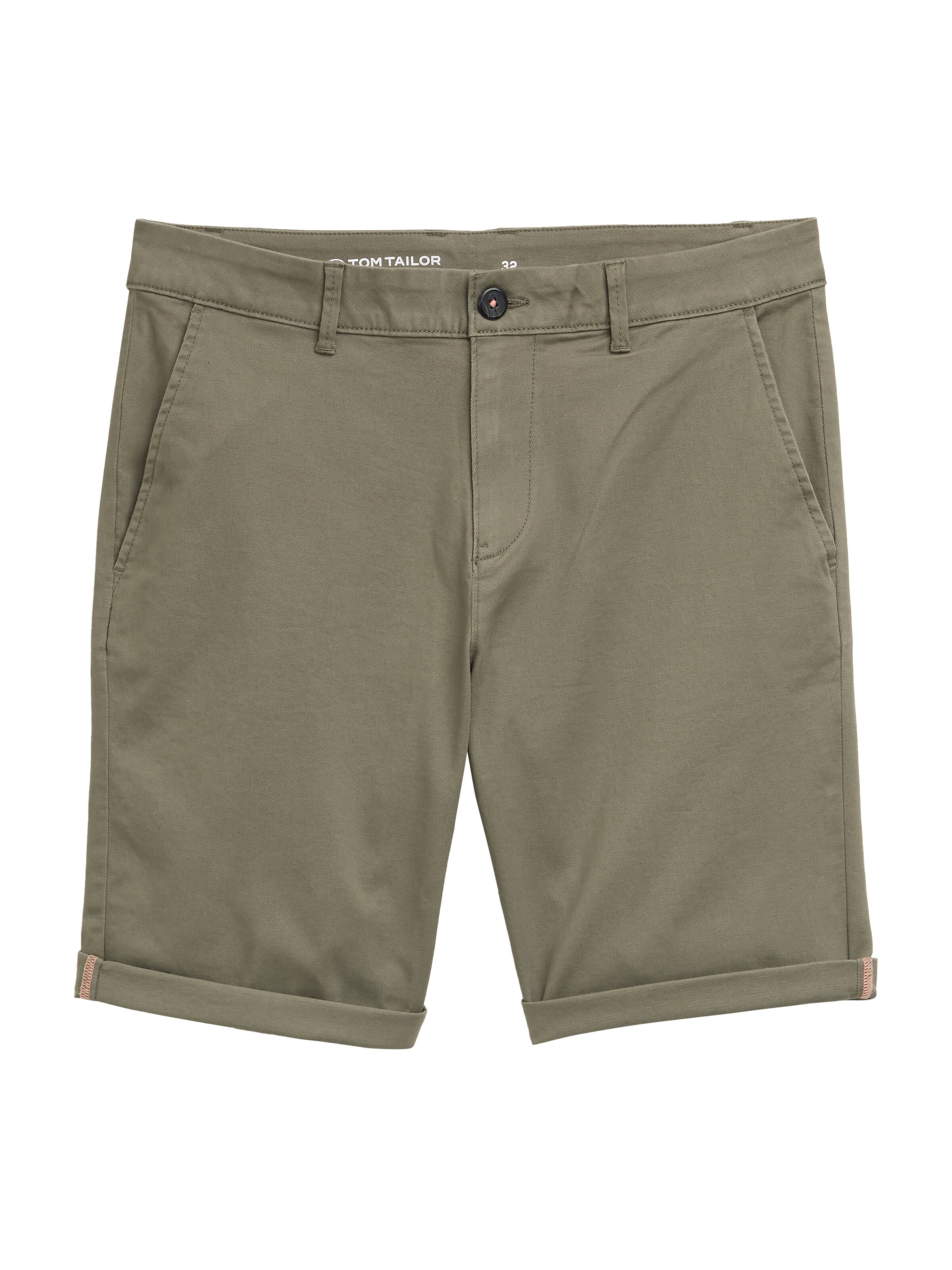 TOM TAILOR Chino in Groen: voorkant